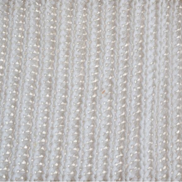 Lulu's White Chunky Knit Ribbed Neckline Comfy Sweater Size Medium - Picture 6 of 6